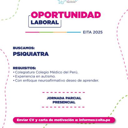 Solicitud de empleo para psiquiatra. El texto se puede leer en la publicación.