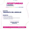 Oportunidad laboral: Terapeuta del lenguaje