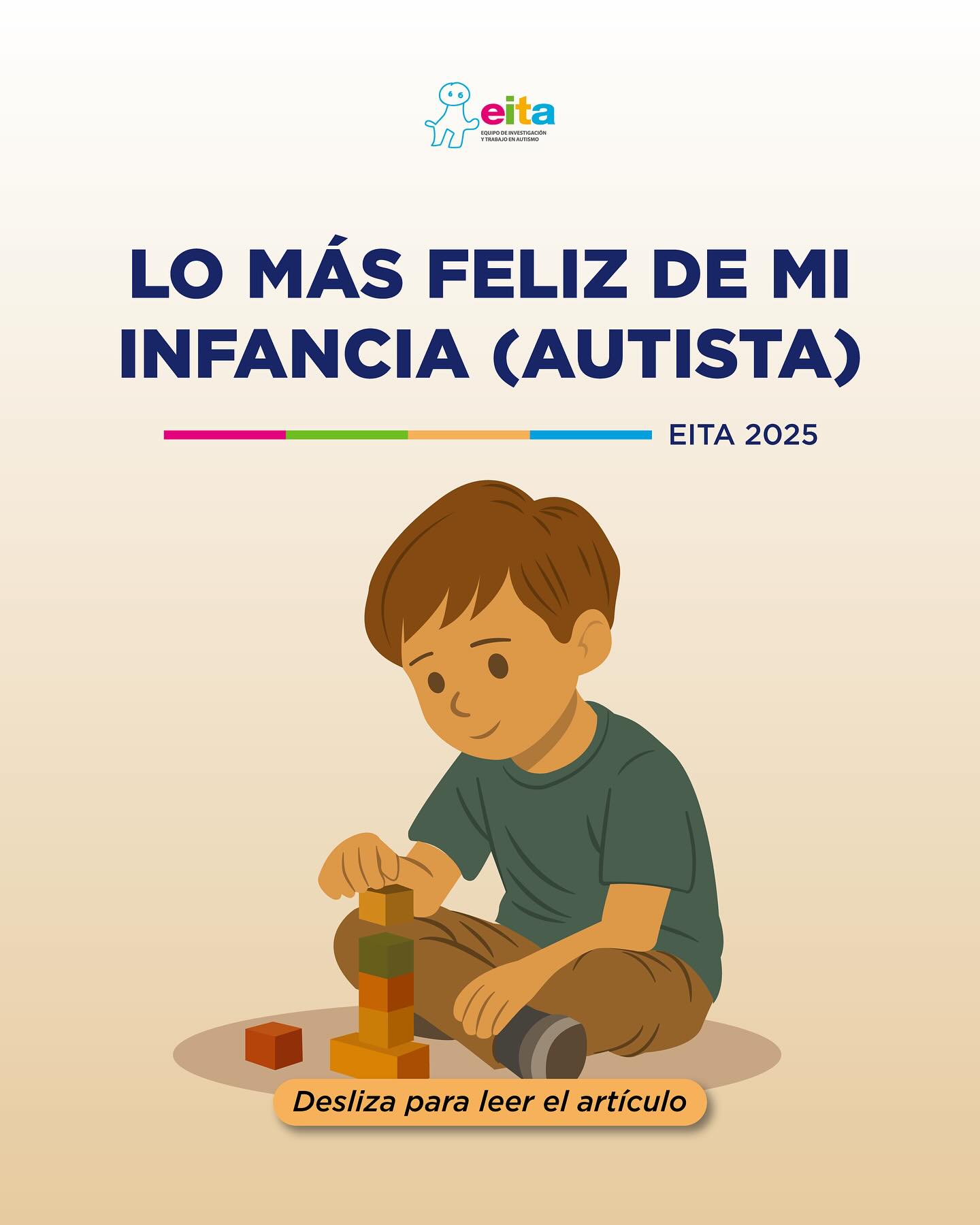 Un niño arma sus juguetes