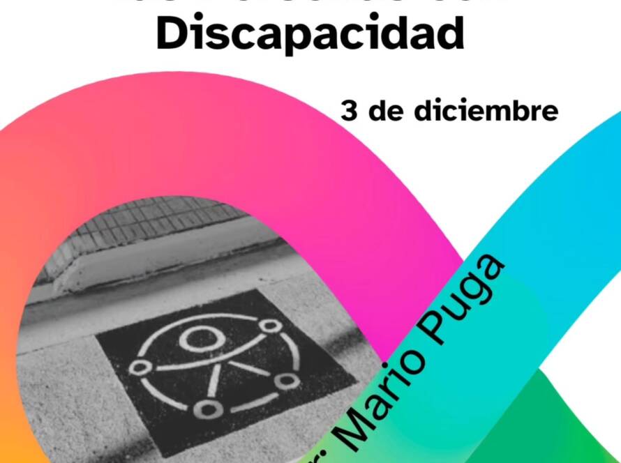 Póster para conmemorar el tres de diciembre, el día de las personas con discapacidad
